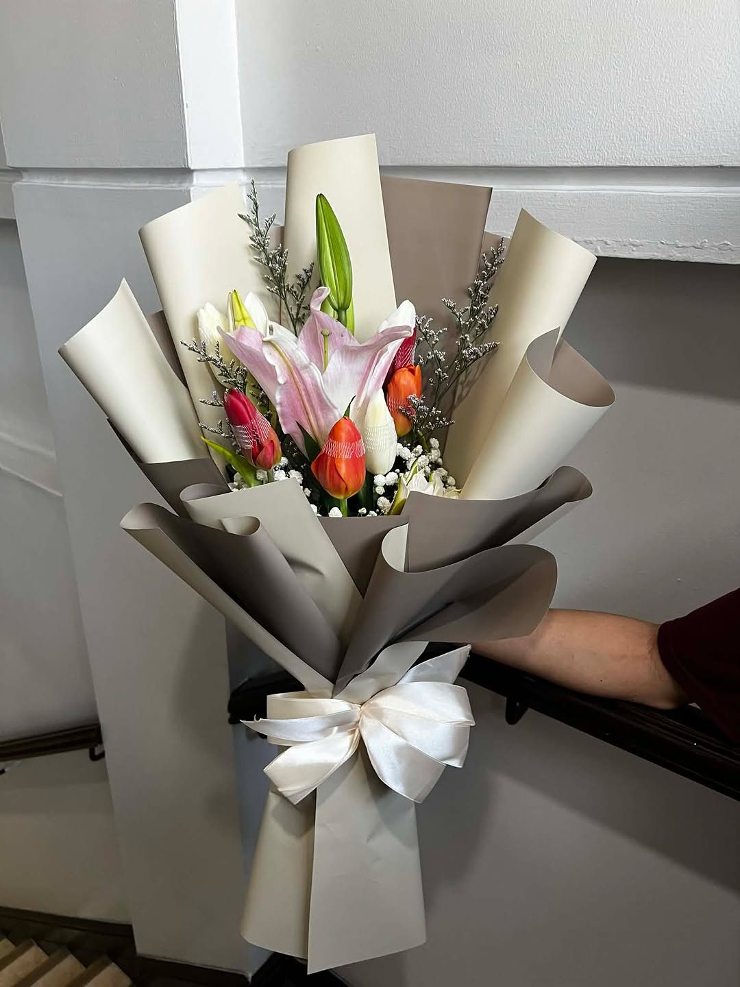 Gift boxes with ribbon